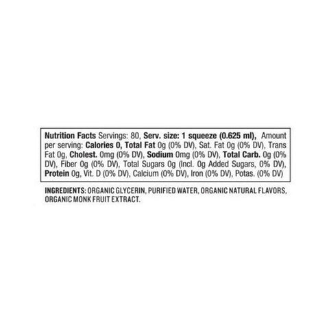 Sweetleaf Stevia, Monk Fruit Organic Sweetener Squeezable, 1.7 Oz