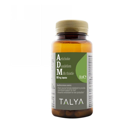 Talya, ADM (Artichoke-Dandelion-Milk Thistle), 60 Veg Caps Talya