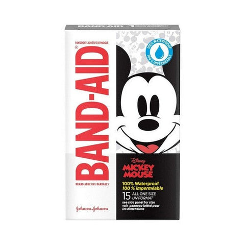 Band-Aid, Disney Mickey Mouse Waterproof Bandages, 15 Count Band-Aid