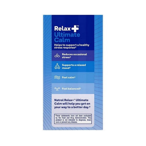 Natrol, Relax Plus Ultimate Calm Stress Relief, 30 Caps Natrol