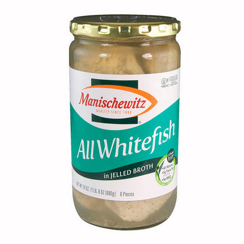 Manischewitz, Whitefish And Pike In Jelled Broth, 24 Oz(Case Of 6) Manischewitz
