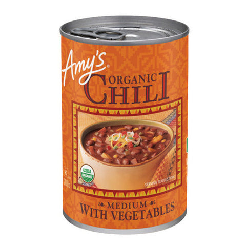 Amys, Organic Chili Medium With Vegetables, 14.7 Oz(Case Of 12) Amys