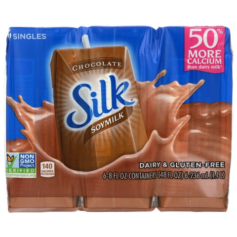 Silk, Shelf Stable Chocolate Soy Milk, 48 Oz(Case Of 3) Silk