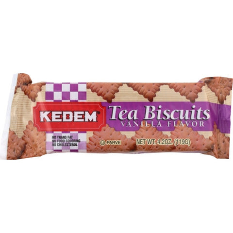 Kedem, Tea Biscuit Vanilla, 4.2 Oz(Case Of 24) Kedem