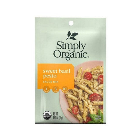 Simply Organic, Organic Sweet Basil Pesto Seasoning Mix, 0.53 Oz(Case Of 12) Simply Organic
