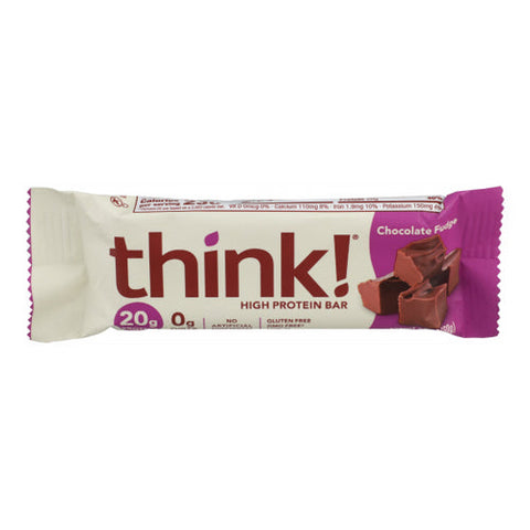Think!, Chocolate Fudge Protein Bar, 2.1 Oz(Case Of 10) Think!