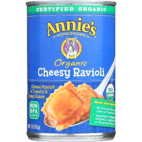 Annie's Homegrown, Pasta Ravioli Cheesy Org, 15 Oz Annie's Homegrown