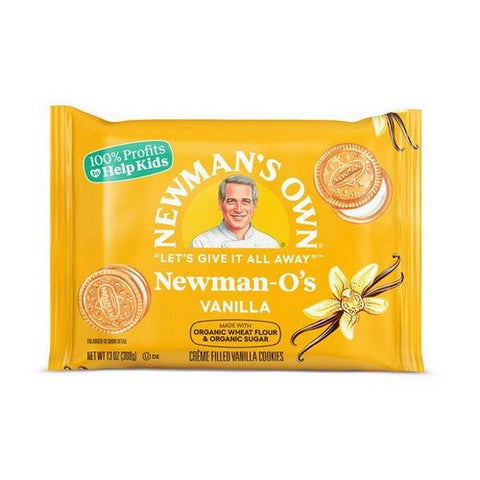 Newman's Own, Organic Vanilla Creme Cookies  O'S, 13 Oz(Case Of 6) Newman's Own
