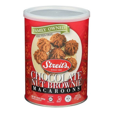 Streits, Chocolate Nut Brownie Macaroons, 10 Oz(Case Of 12) Streits