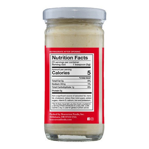 Beaver, Extra Hot Horseradish, 4 Oz(Case Of 12) Beaver