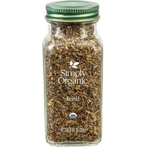Simply Organic, Organic Basil, 0.54 Oz(Case Of 6) Simply Organic