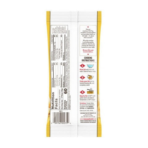Louisiana Fish Fry, New Orleans Style Fish Fry With Lemon, 10 Oz(Case Of 12) Louisiana Fish Fry