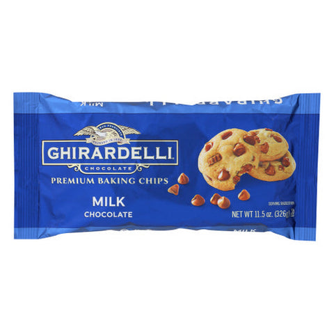 Ghirardelli, Milk Chocolate Chips, Case of 12 X 11.5 Oz Ghirardelli