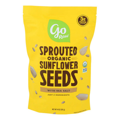 Go Raw, Go Raw Sprouted Seeds Sunflower With Celtic Sea Salt, 14 Oz(Case Of 6) Go Raw