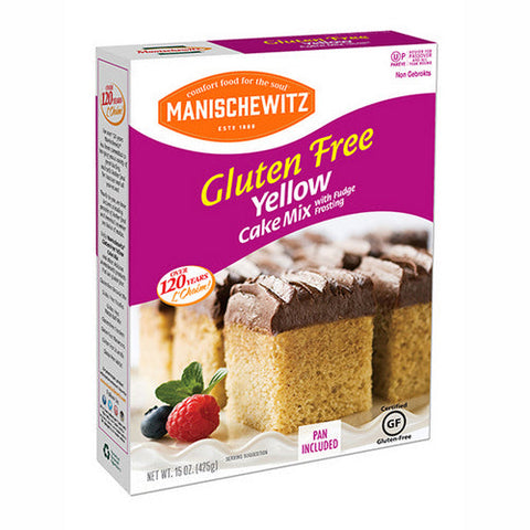 Manischewitz, Gluten Free Yellow Cake Mix, 15 Oz(Case Of 12) Manischewitz