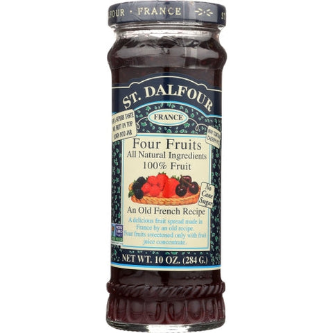 St.Dalfour, Four Fruit Preserves Jar, 10 Oz(Case Of 6) St.Dalfour