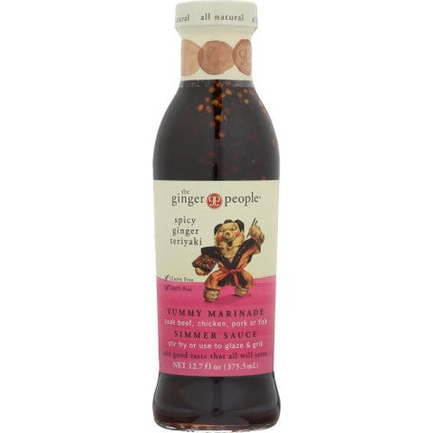 Ginger People, Sauce Teriyaki Gngr Spcy, Case of 12 X 12.7 Oz Ginger People