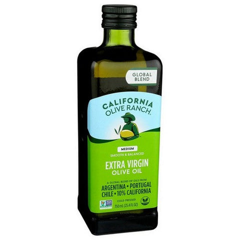 California Olive Ranch, Global Blend Extra Virgin Olive Oil, 25.4 Oz(Case Of 6) California Olive Ranch