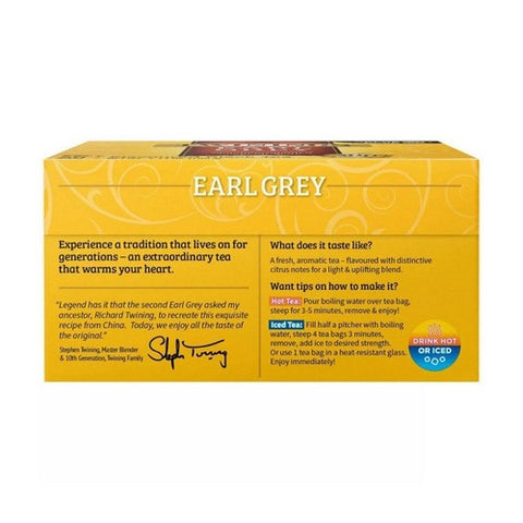 Twinings Tea, Tea Earl Grey, 50 Bags(Case Of 6) Twinings Tea