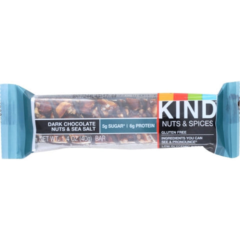 Kind, Dark Chocolate Nuts And Sea Salt Bar, 1.4 Oz(Case Of 12) Kind