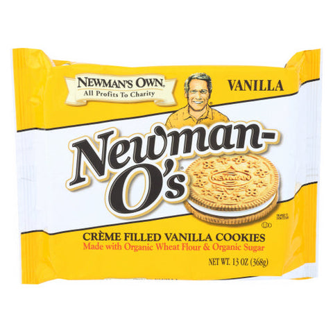 Newman's Own, Organics Creme Filled Cookies Vanilla, 13 Oz(Case Of 6) Newman's Own