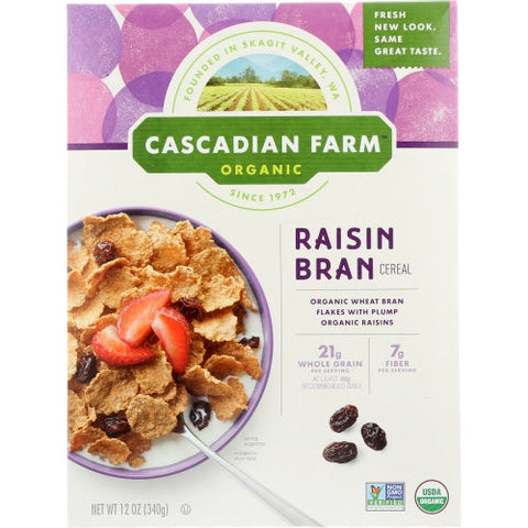 Cascadian Farm, Cereal Raisin Bran, Case of 10 X 12 Oz Cascadian Farm