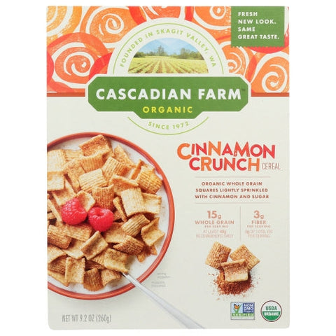 Cascadian Farm, Cinnamon Crunch Cereal, 9.2 Oz(Case Of 10) Cascadian Farm