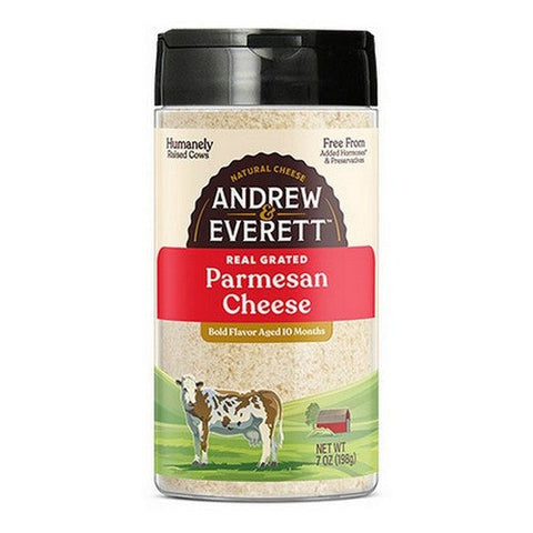 Andrew & Everett, Cheese Grated Parmesan, 7 Oz(Case Of 6) Andrew & Everett