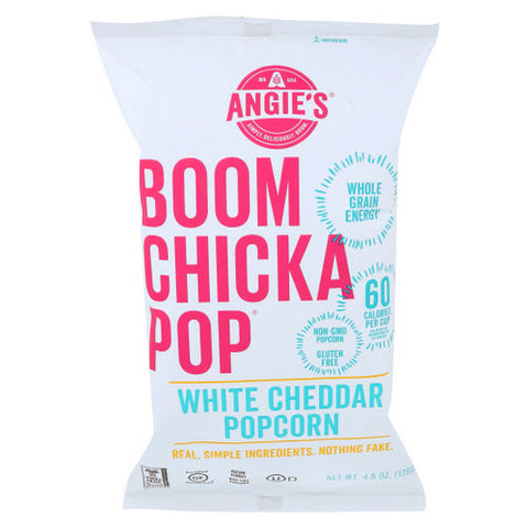 Angie's, Boomchickapop White Cheddar Popcorn, 4.5 Oz(Case Of 12) Angie's