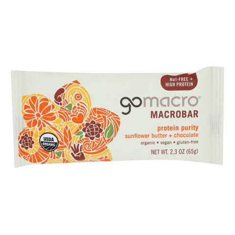 Gomacro, Sunflower Butter And Chocolate Chip, 2.3 Oz(Case Of 12) Gomacro