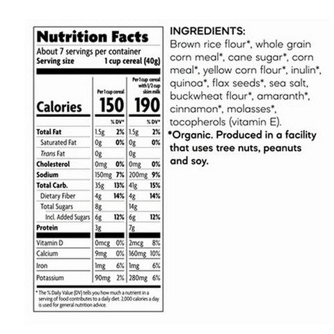 Natures Path, Organic Sunrise Crunchy Cinnamon Cereal, 10.6 Oz(Case Of 12) Natures Path