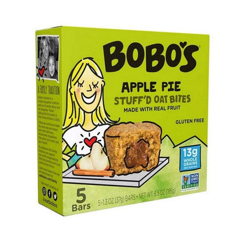 Bobo's Oat Bars, Stuff'D Oat Bites Apple Pie, 6.5 Oz Bobo's Oat Bars