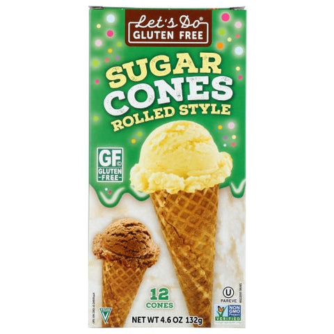 Lets Do Organics, Ice Crm Cone Sugar Gf, 4.6 Oz(Case Of 12) Lets Do Organics