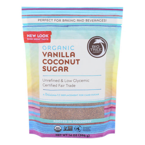 Big Tree Farms, Organic Vanilla Coconut Sugar, 14 Oz(Case Of 6) Big Tree Farms
