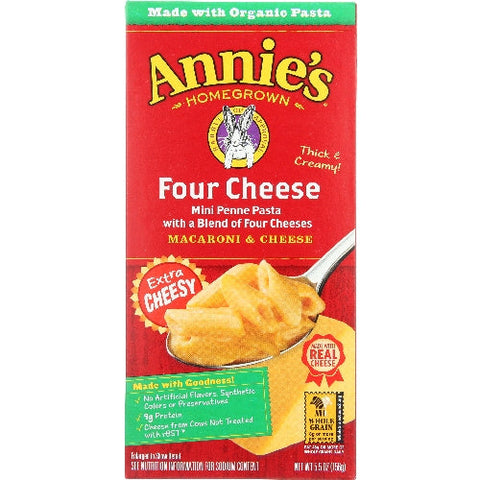 Annie's Homegrown, Four Cheese Macaroni And Cheese, 5.5 Oz(Case Of 12) Annie's Homegrown