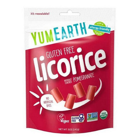 YumEarth, Organic Licorice Pomegranate, 5 Oz(Case Of 6) YumEarth