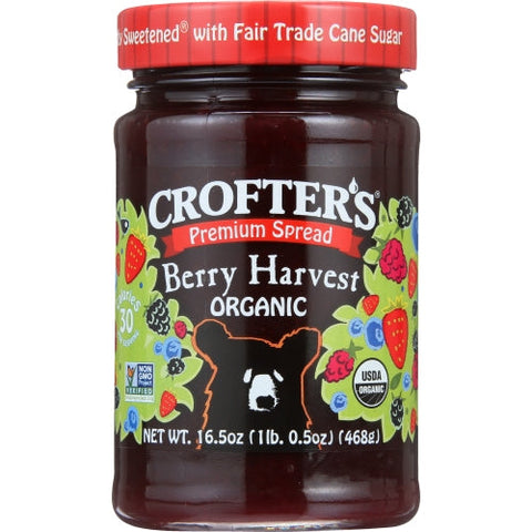 Crofters, Sprd Frt Berry Harvest, 16.5 Oz(Case Of 6) Crofters