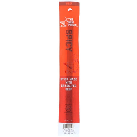 The New Primal, Stick Beef Spicy, 1 Oz(Case Of 20) The New Primal