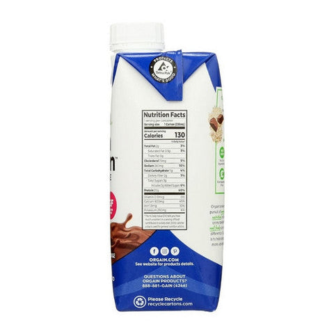 Orgain, Whey Protein Shake Chocolate Fudge, 11 Oz(Case Of 12) Orgain