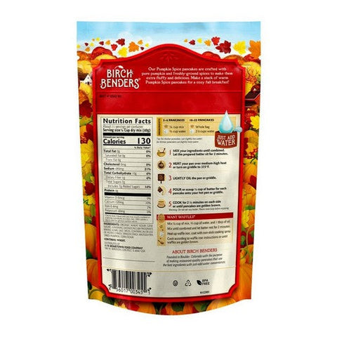 Birch Benders, Pancake And Waffle Mix Pumpkin Spice, 16 Oz(Case Of 6) Birch Benders