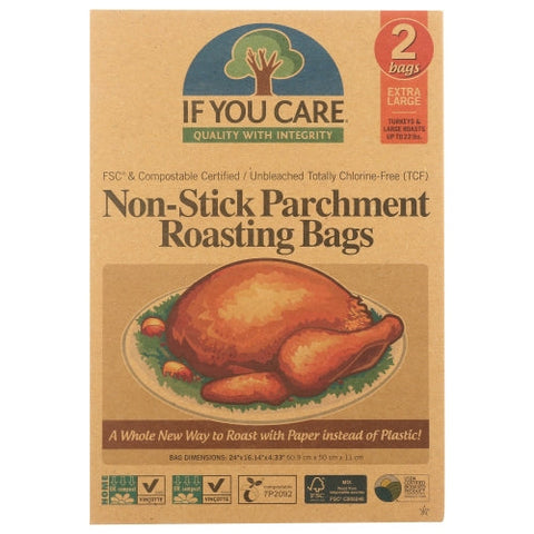If You Care, Parchment Rstng Bag Xlrge, 2 Count(Case Of 8) If You Care