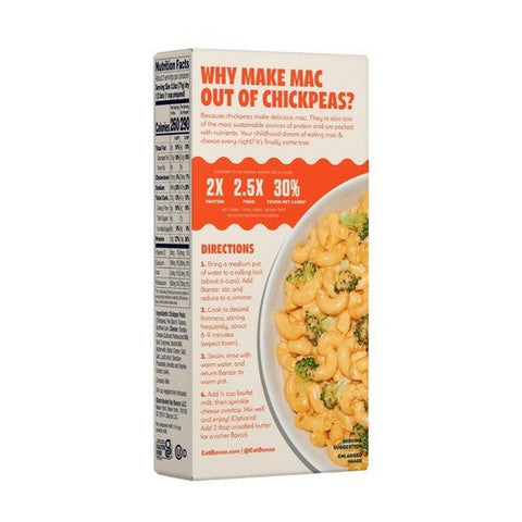 Banza, Chickpea Elbows And Classic Cheddar Macaroni & Cheese, 5.5 Oz(Case Of 6) Banza