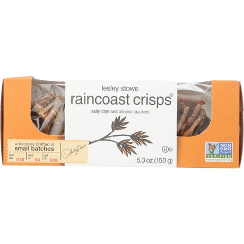 Lesley Stowe, Crisps Slt Date & Almond, 5.3 Oz(Case Of 12) Lesley Stowe