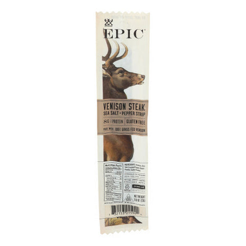 Epic Dental, Strips  Venison Steak, 0.8 Oz(Case Of 20) Epic Dental