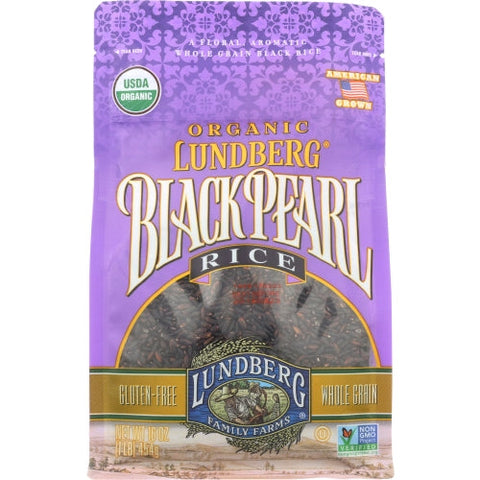 Lundberg, Organic Black Pearl Rice, 1 lb(Case Of 6) Lundberg
