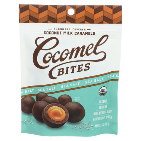 Cocomels, Sea Salt Coconut Milk Caramel Bites, 3.5 Oz(Case Of 6) Cocomels