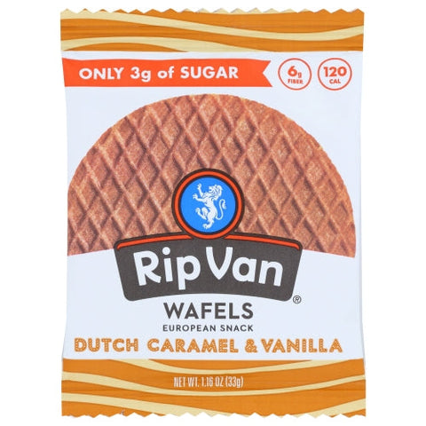 Rip Van Wafels, Wafel Dutch Caramel Vanil, 1.16 Oz(Case Of 12) Rip Van Wafels