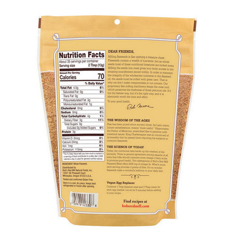 Bobs Red Mill, Flaxseed Meal, 16 Oz(Case Of 4) Bobs Red Mill