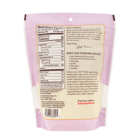 Bobs Red Mill, Baking Powder, 14 Oz(Case Of 4) Bobs Red Mill