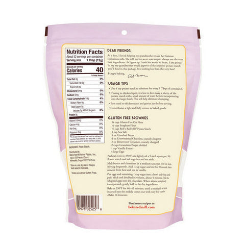 Bobs Red Mill, Potato Starch, 22 Oz(Case Of 4) Bobs Red Mill
